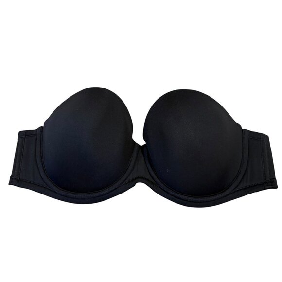 Wacoal 854119 Red Carpet Black Strapless Underwire Bra 38B - Picture 1 of 4